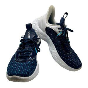 Under Armour Navy and White Sneakers